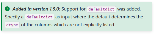 Hinweis auf eine Neuerung in Python